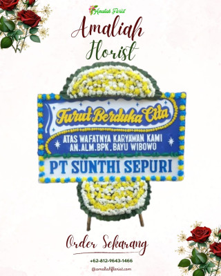 Papan Bunga Duka di Rintis